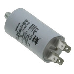 Конденсатор JYUL CBB-60M 6.3мкф - 450 VAC болт + клеми (30*57 мм)