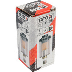 Фільтр-сепаратор води пневматичний YATO P d 1.4 MPa з'єднання d 1/4 25/50 2