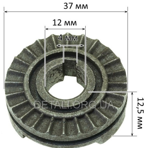 Муфта зчеплення перфоратора DWT BH-950 VS, Sturm RH2517 (d 12*37 под шпонку)