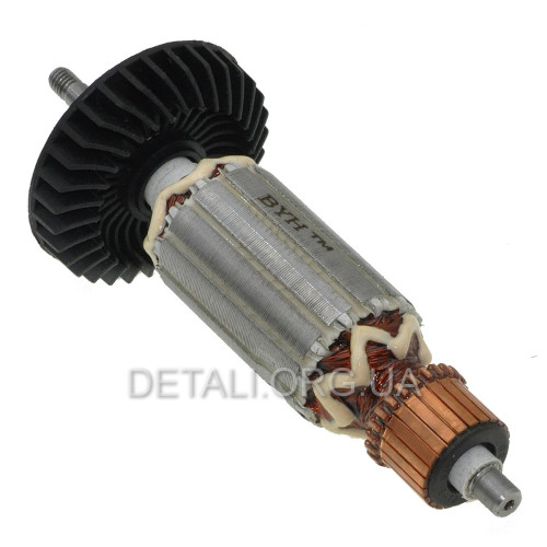 Якорь болгарки Makita GA9555NB, GA9554NB (152*32 резьба 6мм) PRO аналог 515619-7