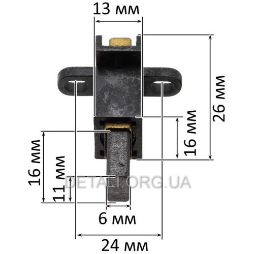 Щеткодержатели + щетки 6х11 триммер ProCraft 2100 (2 шт)