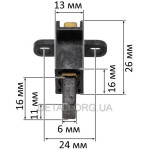 Щіткотримачі + щітки 6х11 тример ProCraft 2100 (2 шт)