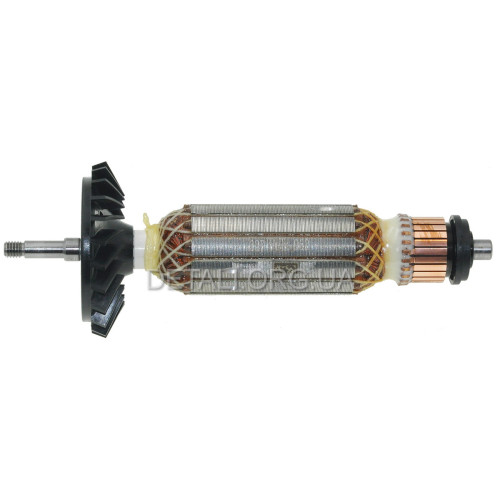 Якір болгарки УШМ Bosch WS 9-125 S оригінал 1619P10952 (165*31 посадка 6мм)