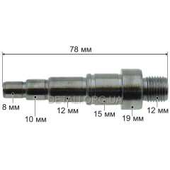 Вал (шпиндель) дрелі 15*12*10*8 L78