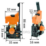 Кнопка дриля Sparky BUR 130E оригінал 173391