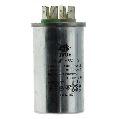конденсатор JYUL CBB-65 14мкф - 450 VAC алюміній(40*70 mm)
