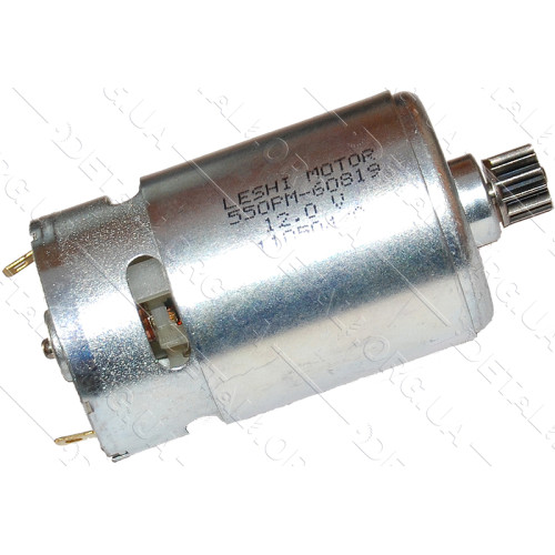 двигун шуруповерта Sparky 12V вал шліц шестерня 12 зубів d10 оригінал 185216