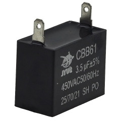 Конденсатор JYUL CBB-61 3,5мкф - 450 VAC прямоугольный 20х28х37 2