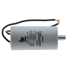 Конденсатор JYUL CBB-60L 7мкф - 450 VAC болт + дроту(35*68 mm)