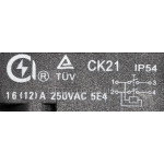 Кнопка бетономешалки / станка 4 контакта 12A CK-21