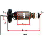 Якорь болгарка Metabo W 8-125 оригинал 310009040 (164*35 посадка 7мм)
