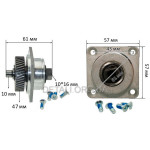 Редуктор дисковой пилы Metabo KGS 254 оригинал 1010734610 (d15*47 43 зуба лево)