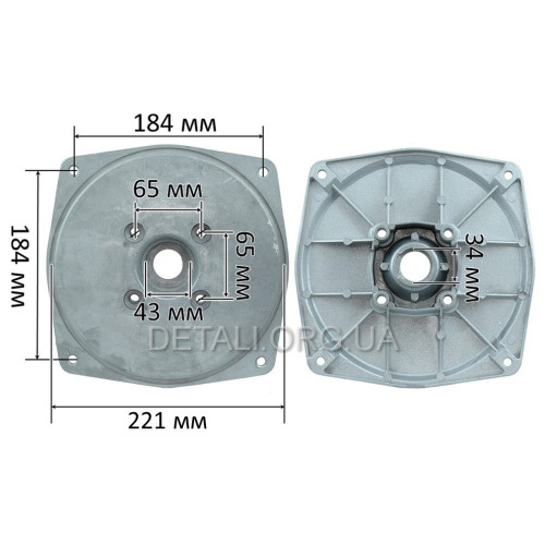 Крышка корпуса мотопомпы WP30 3" (Lмц 260 мм)