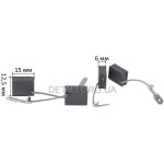 Щетки болгарки 6х12,5х15 Metabo W 12-125 QUICK выход сзади оригинал 316055210