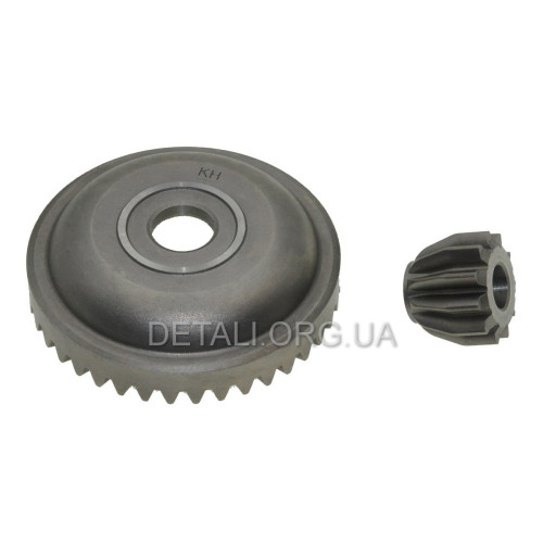 Шестерні (пара) болгарки Metabo W 8-100 оригінал 316041660 (d1 10*50,2/ d2 7 h15мм)