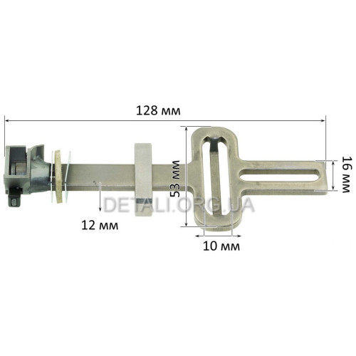 Шток лобзика Metabo STE 100 SCS/STE 90 SCS оригинал 316045100 (L128/S16*12 рюмка 53*10 мм)