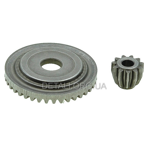 Шестерні (пара) болгарки УШМ Metabo W 9-100 оригінал 316054960 (d1 12*52 h10 d2 7*18 h15)