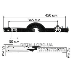 Упорна планка в зборі Metabo Metabo KGS 216 M оригинал 316055990