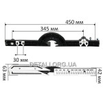 Упорная планка в сборе дисковой пилы Metabo KGS 216 M оригинал 316055990