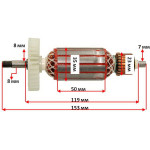 Якорь болгарки SMART SAG-5001 125/1020 (153*35 посадка 8мм)