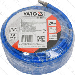 Шланг пневматический ПВХ YATO быстросъем d 8 мм 20 Bar L 20 м 2