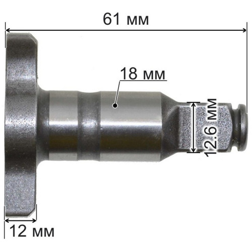 Ударный шпиндель для ударных гайковёртов Makita DTW450Z, DTW450RFJ, TW0350 оригинал 326983-9