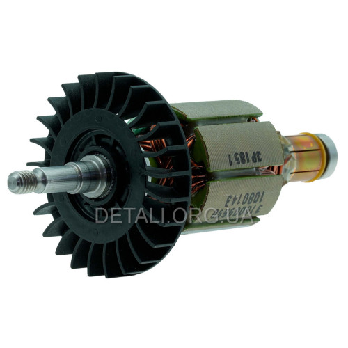Якір акумуляторної болгарки УШМ Metabo W 18 LTX 115 оригінал 310009690 (116*34 посадка 6,5мм)