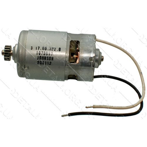Двигун (мотор) шуруповерта 12V Metabo BSZ - 12 оригінал 317003220(d44 Lвала 91 шестерня 18 зубів d14)