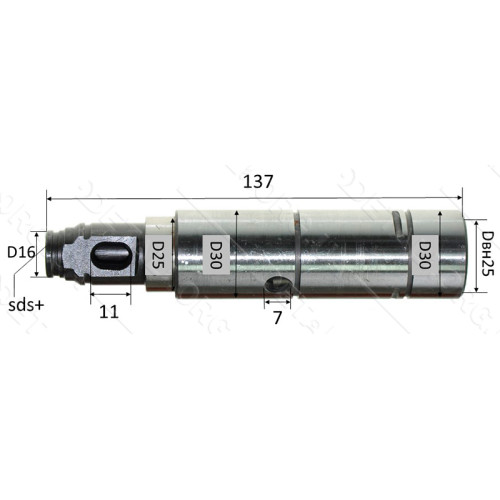 Ствол перфоратора Bosch 2-26 большой голый d30 L137