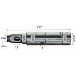 ствол перфоратора Bosch 2-26 великий голий d30 L137