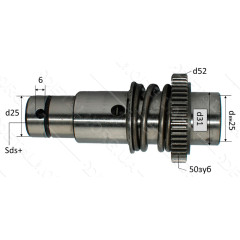 Ствол перфоратора Bosch 2-24 DFR полусбор + боек L112 1617000326