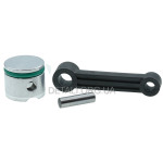 Поршень в сборе отбойного молотка Bosch GSH 11E d40 пласт. шатун аналог 1612001033+1618700064