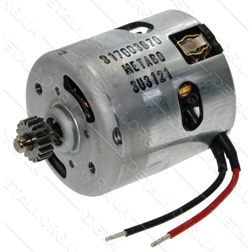 Двигун 18V шуруповерта Metabo BS 18 LT оригінал 317003670 (d48 L75 18 зуб)