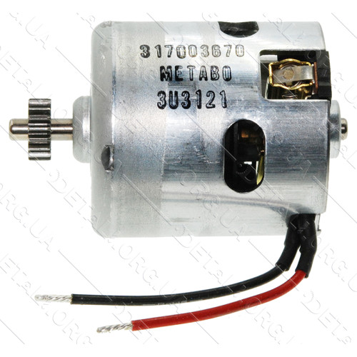 Двигатель 18V шуруповерта Metabo BS 18 LT оригинал 317003670 (d48 L75 18 зуб)