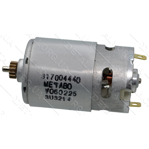 Двигун (мотор) шуруповерта Metabo BS 14.4V оригінал 317004710(d38 L валу 76 шестерня 14 зуб d10)
