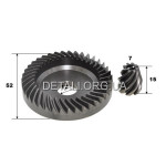 Шестерні (пара) болгарки УШМ Metabo WEV 15-125 QUICK INOX оригінал 316054990 (d1 12*52 h12 d2 7 h15)