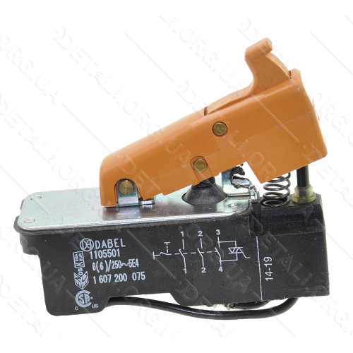 Кнопка дрели Bosch GBM 16-2 E / GSB 90-2 E оригинал 1607200075