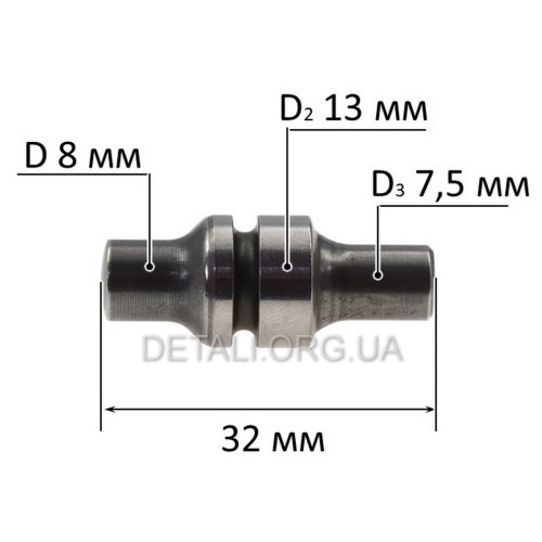 Бойок перфоратора Bosch PBH 2-22 d7,5*13*8 L32 оригінал 1613124077
