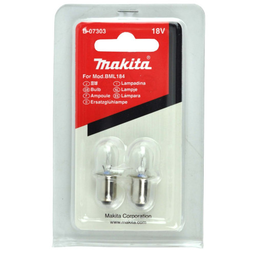 Комплект ламп аккумуляторного фонаря Makita BML184 оригинал B-07303