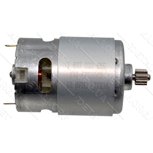Двигатель шуруповерта Bosch GSR 1000 оригинал 2609199956 (9 зубов d38 Lвала 68)