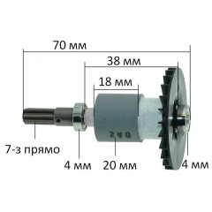 Якорь шуруповерта Makita DTD 129 RFE оригинал 619303-7 (70*20 7-з прямо)