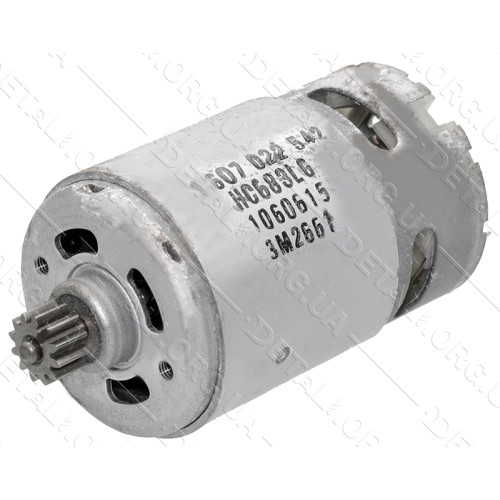 Двигатель шуруповерта Bosch GSR 1080 Li оригинал 2609199366 10,8V d38 L76 шестерня 12 зубов d10