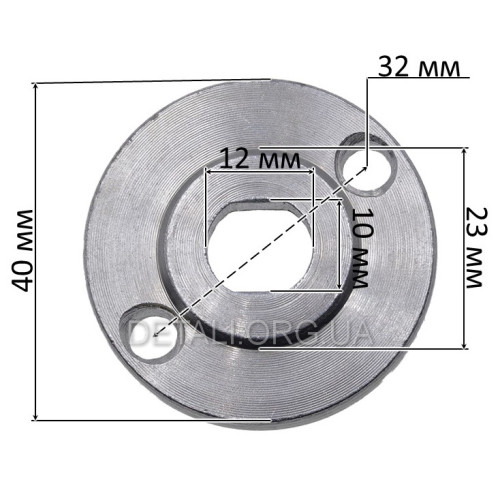 Фланец дисковой пилы Фиолент ПД4-54 аналог ИДФР711445002-02И (d10*12*40/h6 мм)