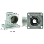 Фланец выпускной мотопомпы Lмц 78*110 mm d2" (58 мм)