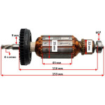 Якір дрилі Bosch PSB 1000 RPE оригінал 2604011296 (153 * 35 4-з ліво)