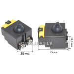 Кнопка болгарки УШМ Bosch PWS 850-125 оригінал 2607200673