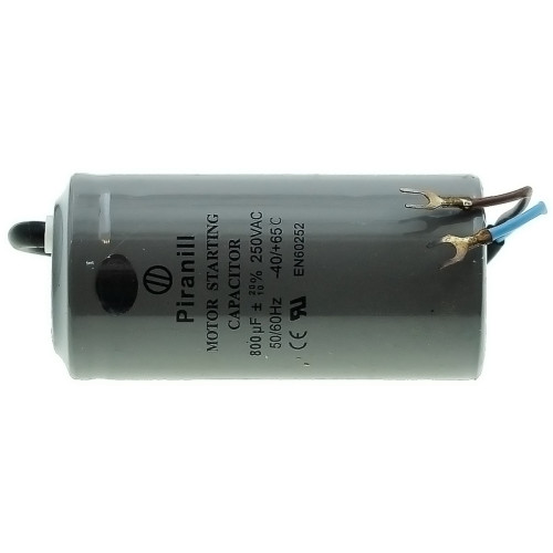 Конденсатор Piranil CD-60 800мкф - 250 VAC Пусковий 50Hz (50*104 mm) дроти