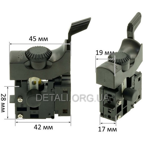 Кнопка VJ Parts для дрели (19*45)