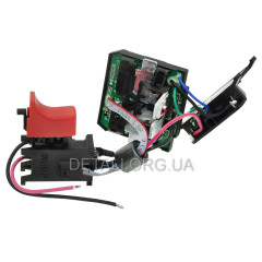 Кнопка + модуль управления шуруповерт Bosch GSR 1800 Li (замена 2609199464) оригинал 2609199616