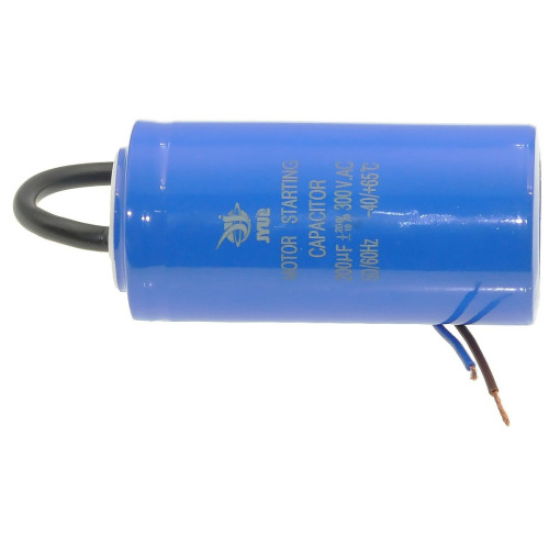 Конденсатор JYUL CD-60 200мкФ пусковий - 300 VAC дроти (50*105 mm)